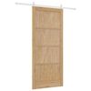 vidaXL Schiebet&uuml;r ORKDAL Braun 93 x 211 cm Massives Kiefernholz