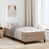 vidaXL Bettrahmen mit Matratze Cappuccino 90 x 190 cm Stoff