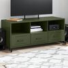 vidaXL TV-Schrank Olivgr&uuml;n 100,5x39x43,5 cm Stahl