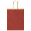 vidaXL Papiertragetaschen 50 Stk. mit Henkeln Rot 18x8x22 cm