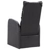 vidaXL 11-tlg. Garten-Essgruppe Poly Rattan Akazienholz Schwarz