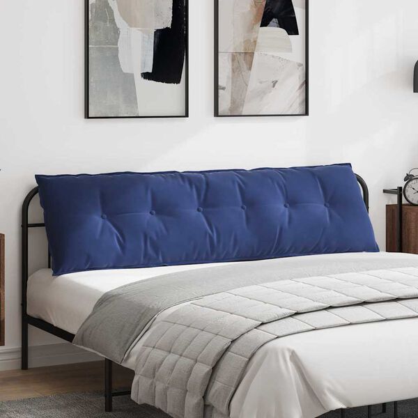 vidaXL R&uuml;ckenkissen Polizeiblau 180 x 50 cm Cordstoff