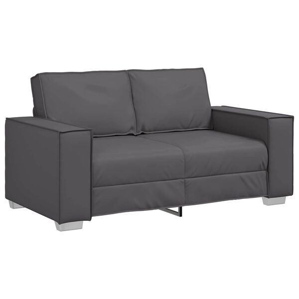 vidaXL Sofa 120cm Grau Stoff