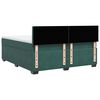 vidaXL Boxspringbett mit Matratze Dunkelgr&uuml;n 180x200 cm Samt