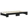 vidaXL Tagesbett Ausziehbar mit Matratzen Schwarz 100x200 cm Samt