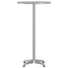 vidaXL Outdoor-Bartisch H&ouml;henverstellbar &Oslash;59,5x70/109,5 cm Aluminium