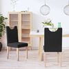 vidaXL Esszimmerst&uuml;hle 2 Stk. Schwarz Stoff