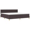 vidaXL Boxspringbett mit Matratze Dunkelbraun 200 x 200 cm Stoff