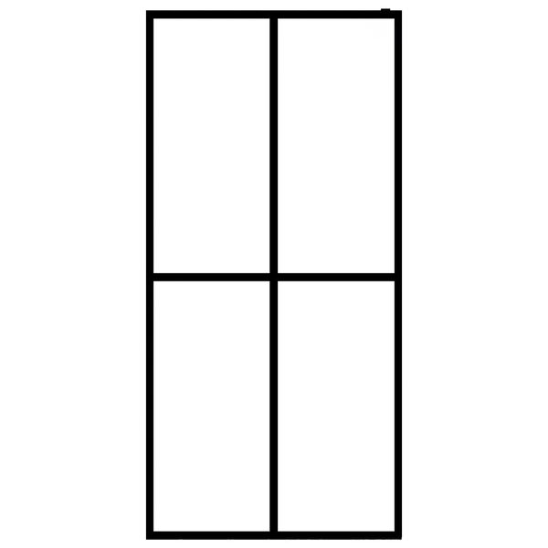 vidaXL Duschwand f&uuml;r Walk-in Dusche Mattes Sicherheitsglas 80x195 cm