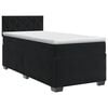 vidaXL Boxspringbett mit Matratze mit Kopfteil Dunkelgrau Einzeln Samt