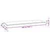 vidaXL Gartenbank-Auflage Melange Taupe 180x50x7 cm Stoff