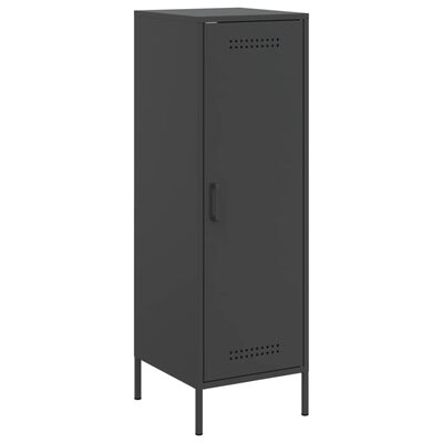 vidaXL Highboard Schwarz 36x39x113 cm Stahl