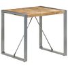 vidaXL Esstisch 80x80x75 cm Raues Mangoholz