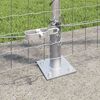 vidaXL Zaunpfosten 7 pcs Silber Stahl