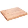 vidaXL Wandregal Hellbraun 60x50x(2-6) cm Massivholz Eiche Behandelt