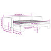 vidaXL Tagesbett Ausziehbar mit Matratzen Creme 90x200 cm Stoff