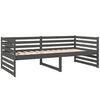 vidaXL Tagesbett Grau 90x190 cm Massivholz Kiefer