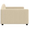 vidaXL Tagesbett Creme 90x200 cm Stoff