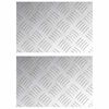 vidaXL Treppe Tritt 2 stk. 30 x 20 cm Silber Aluminium Rechtwinklig