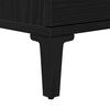 vidaXL Badezimmerschrank mit T&uuml;r Schwarz Eichen-Optik 65 x 33 x 60 cm