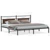 vidaXL Bettgestell ohne Matratze Braun Eichen-Optik 193x201 cm