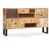 vidaXL Sideboard Mango Massivholz 140x30x80 cm