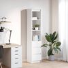 vidaXL Highboard Wei&szlig; 37,5x35x180 cm Holzwerkstoff