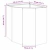 vidaXL Eckpflanzer Rostig 45 x 45 x 50 cm Wetterfeststahl