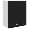 vidaXL H&auml;ngeschrank Lyon Schwarz 50x31x60 cm Holzwerkstoff
