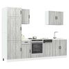 vidaXL 7-tlg. K&uuml;chenschrank-Set Lucca Grau Sonoma Holzwerkstoff