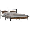 vidaXL Bettgestell ohne Matratze R&auml;uchereiche 183x213 cm Holzwerkstoff