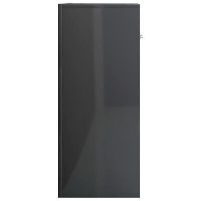 vidaXL Sideboard Hochglanz-Grau 60x30x75 cm Holzwerkstoff