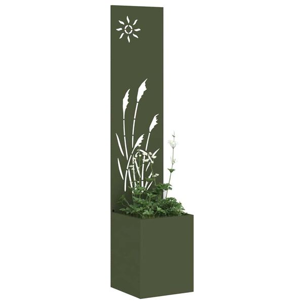 vidaXL Garten Sichtschutz-Leinwand Olivgr&uuml;n 32 x 140 cm