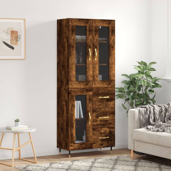 vidaXL Highboard R&auml;uchereiche 69,5x34x180 cm Holzwerkstoff