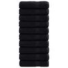 vidaXL Premium Badet&uuml;cher SOLUND 10 Stk. Schwarz 100x150 cm 600 g/m&sup2;