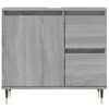 vidaXL Badschrank Grau Sonoma 65x33x60 cm Holzwerkstoff