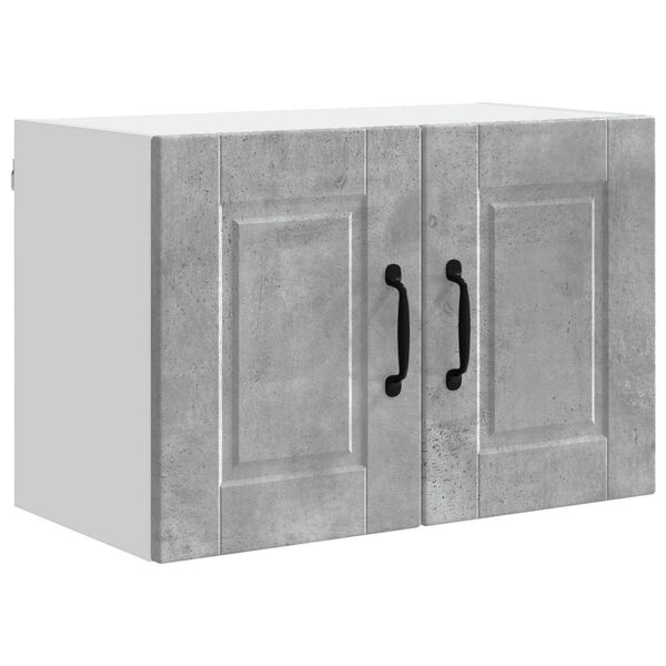 vidaXL K&uuml;chenschrank mit T&uuml;r Beton Grau 60 x 31 x 40 cm Holzwerkstoff