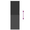 vidaXL Verdunkelungsrollo Schwarz 50x150 cm Stoffbreite 45,7 cm