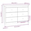 vidaXL Beistellschrank Honigbraun 100x40x72 cm Massivholz Kiefer