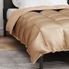 vidaXL Winterbettdecke Gold 220 x 135 cm Satin und Mikrofaser