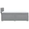 vidaXL Boxspringbett mit Matratze Hellgrau 90x200 cm Stoff