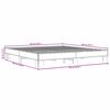 vidaXL Bettgestell Braun Eichen-Optik 180x200 cm Holzwerkstoff Metall