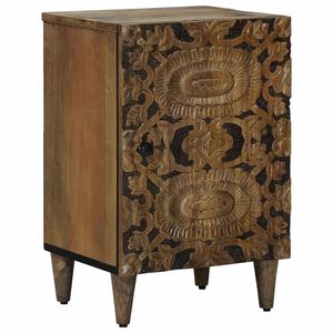 vidaXL Badezimmerschrank Braun 38 x 33 x 58 cm Massivholz Mango