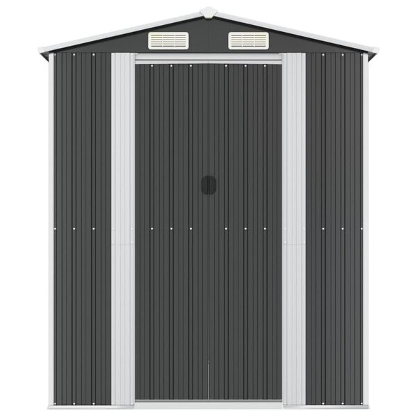 vidaXL Ger&auml;teschuppen Anthrazit 192x523x223 cm Verzinkter Stahl