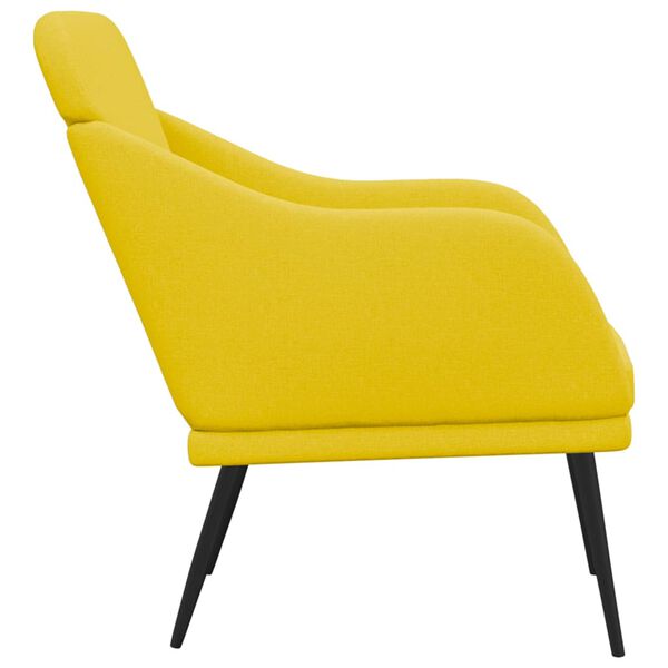 vidaXL Sessel Hellgelb 63x76x80 cm Stoff