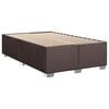 vidaXL Boxspringbett mit Matratze Dunkelbraun 100x200 cm Stoff