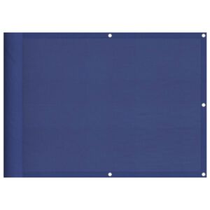 vidaXL Balkon-Sichtschutz Blau 75x700 cm 100 % Polyester-Oxford