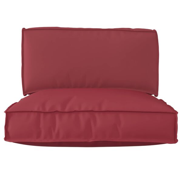 vidaXL Palettenkissenset 2 pcs Weinrot Oxford-Stoff