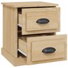 vidaXL Nachttische 2 Stk. Sonoma-Eiche 39x39x47,5 cm Holzwerkstoff
