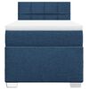 vidaXL Boxspringbett mit Matratze Blau 90x190 cm Stoff